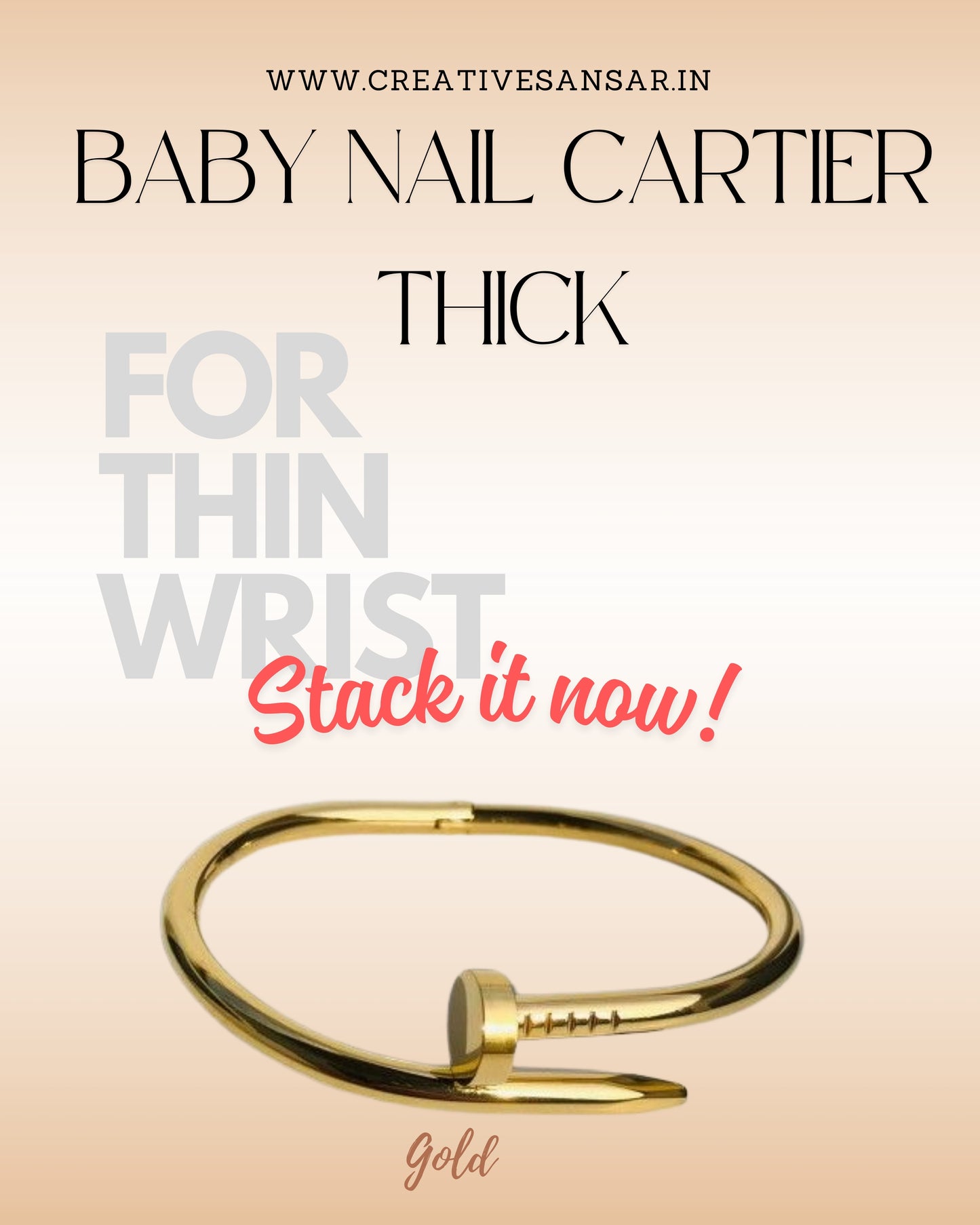 Baby Love Nail Bracelet