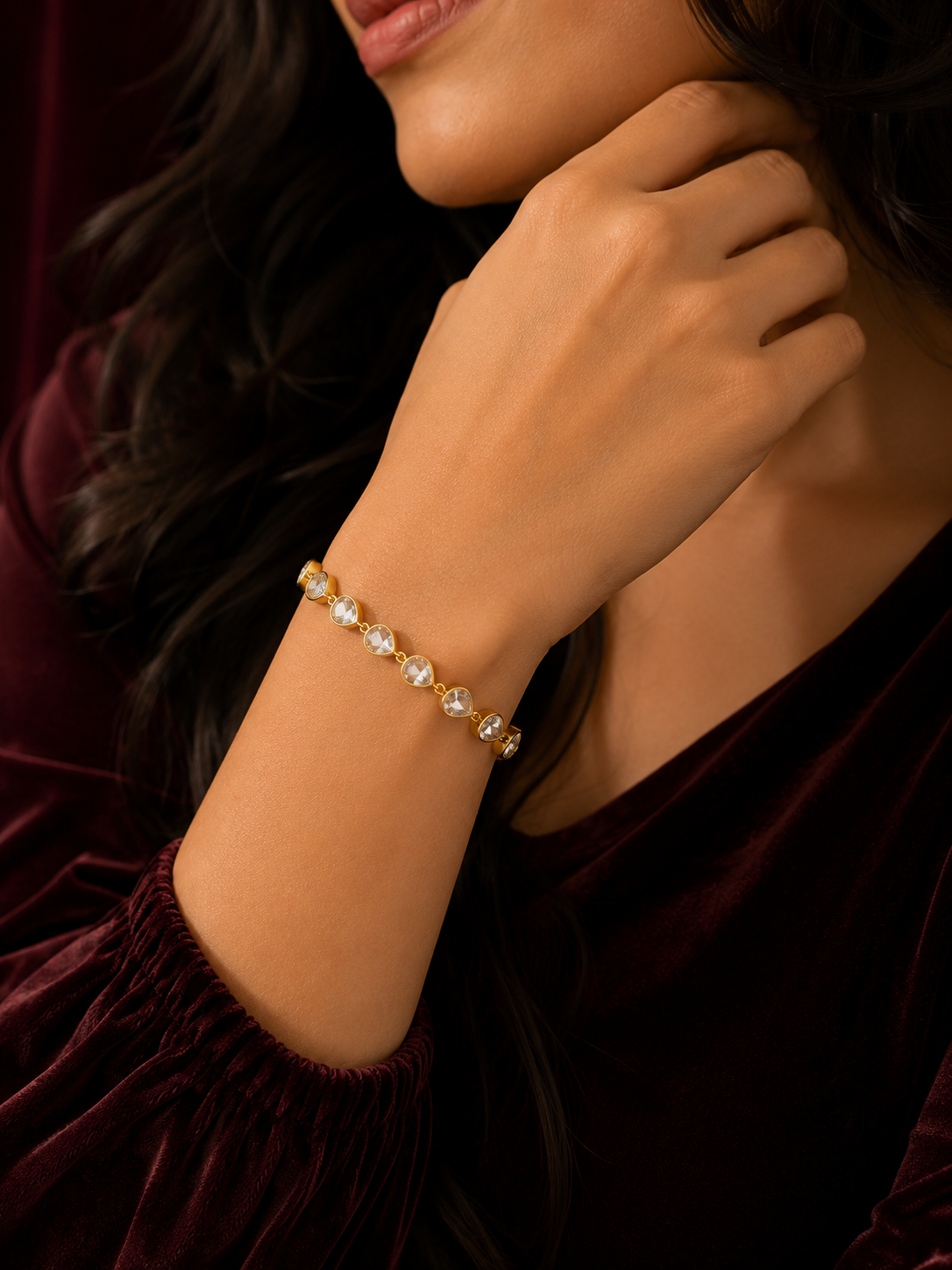 Teardrop Crystal Bracelet
