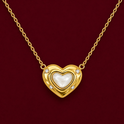 Heart Mother-of-Pearl Pendant Necklace