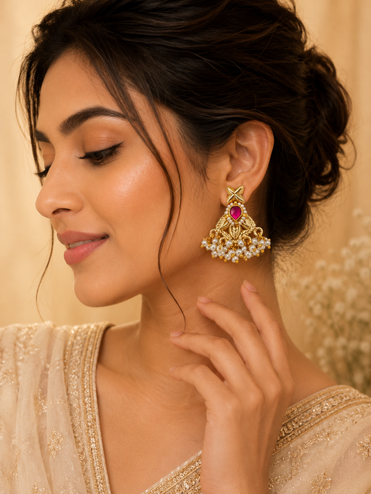 Priyansha Pearl Drop Earrings