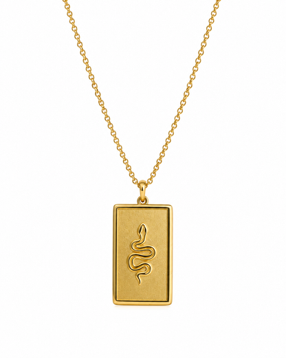Snake Tarot Pendant Necklace