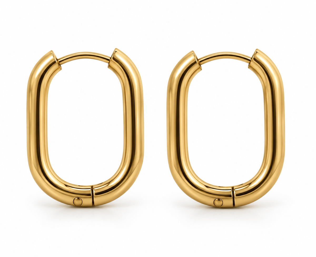 Chunky Oval Hoops