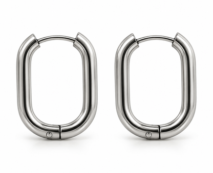 Chunky Oval Hoops
