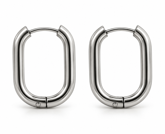 Chunky Oval Hoops
