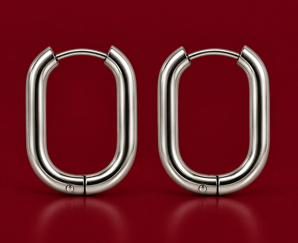 Chunky Oval Hoops