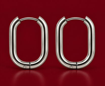 Chunky Oval Hoops
