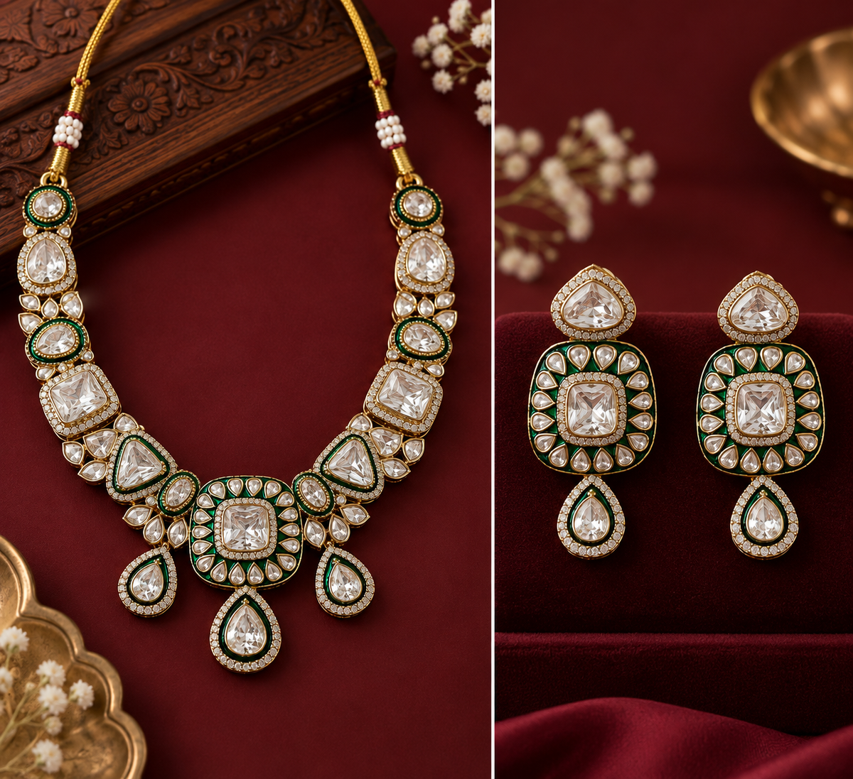 Panna Noor Necklace Set