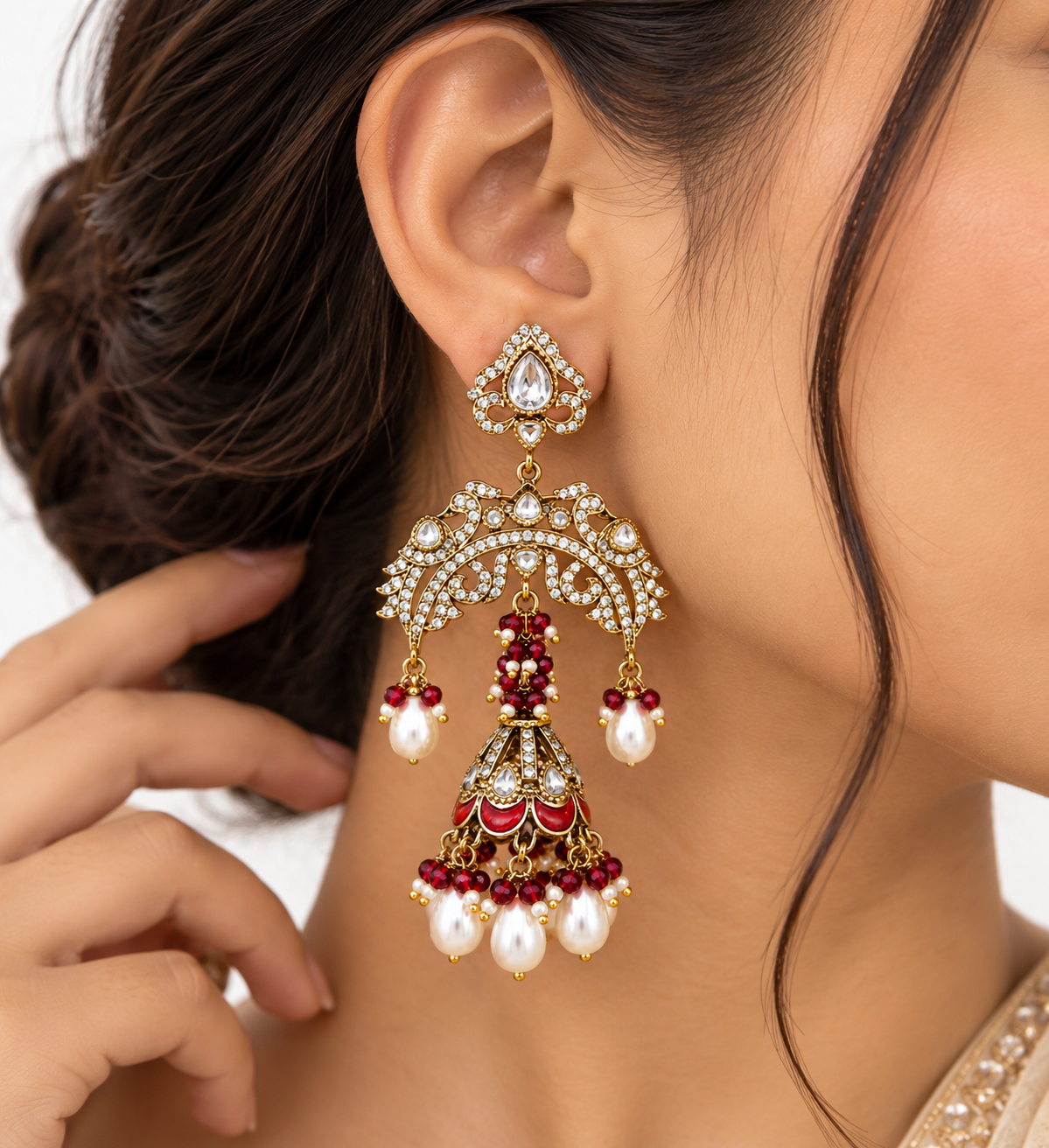 Dudhiya Jhalar Earrings