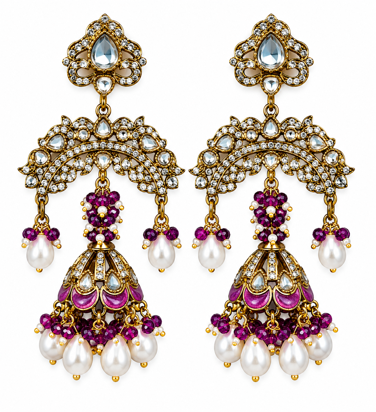 Jamun Jhalar Earrings