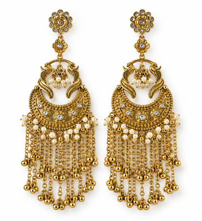 Mayur Jhalar Earrings