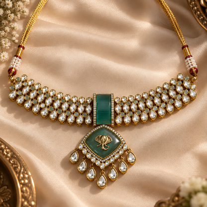 Gajlakshmi Necklace Set