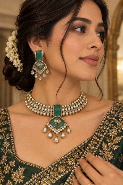 Gajlakshmi Necklace Set