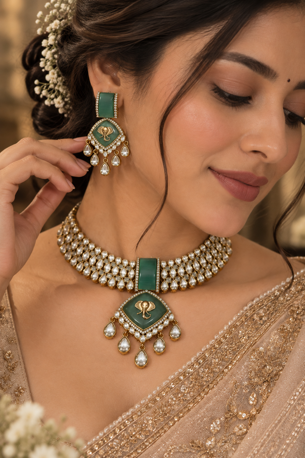 Gajlakshmi Necklace Set