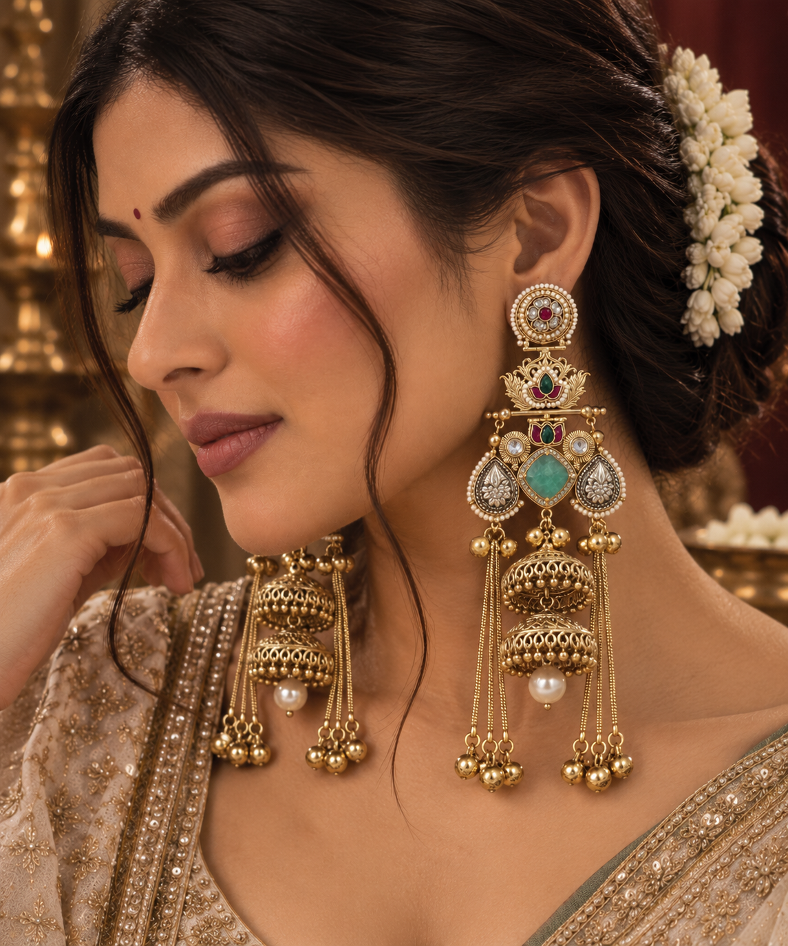 Ambika Jhumka Earrings