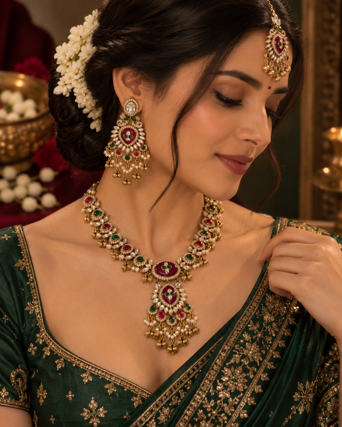 Shahi Phool Necklace Set