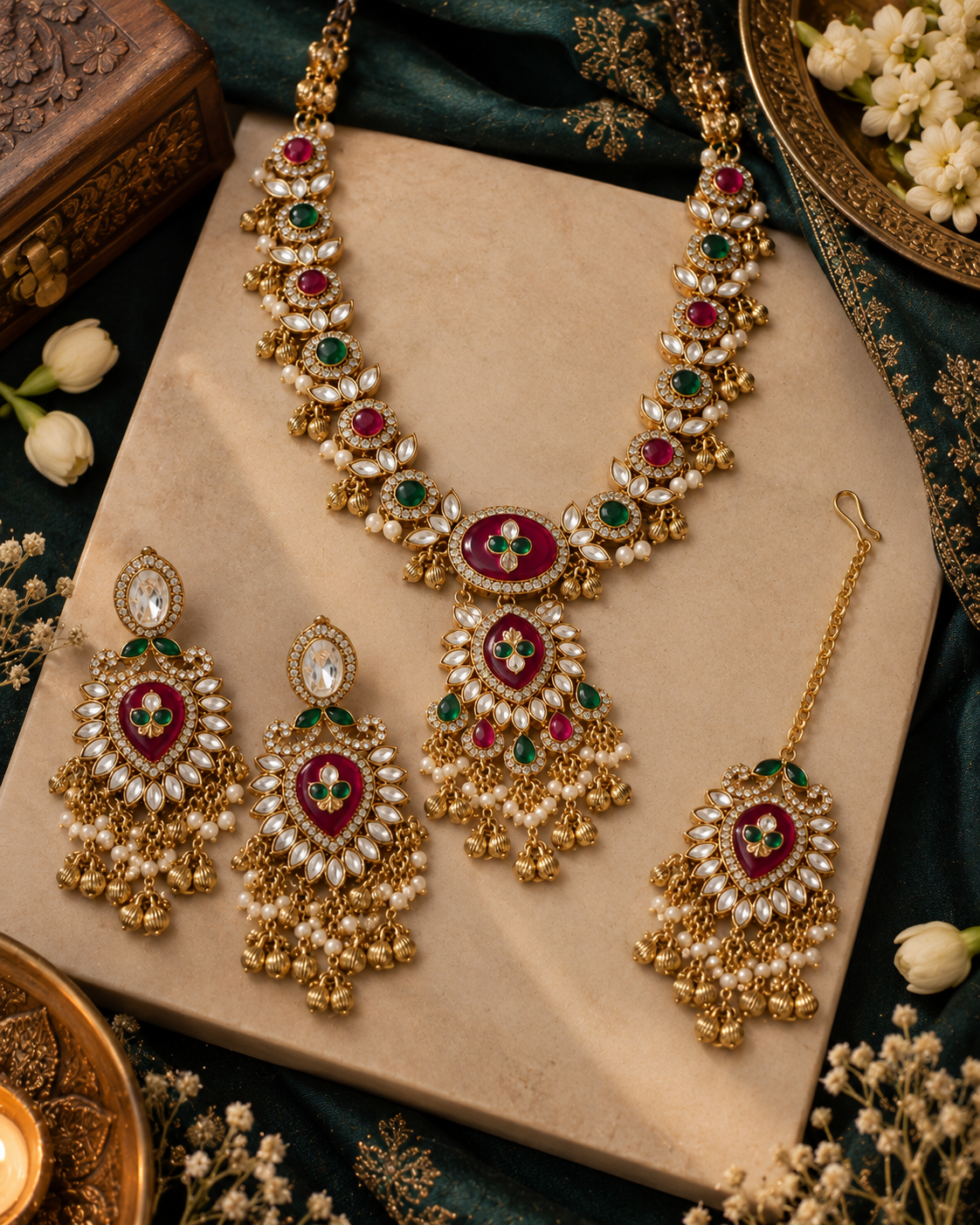 Shahi Phool Necklace Set