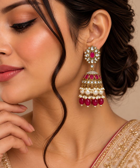 Phool Jhumka Earrings