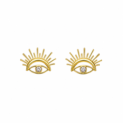 Crystal Lash Stud Earrings