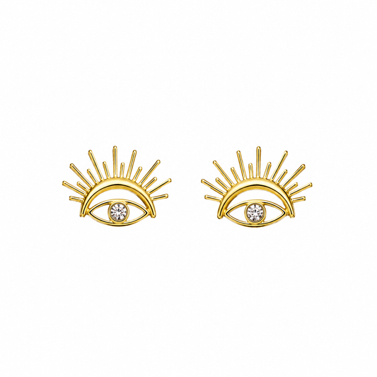 Crystal Lash Stud Earrings
