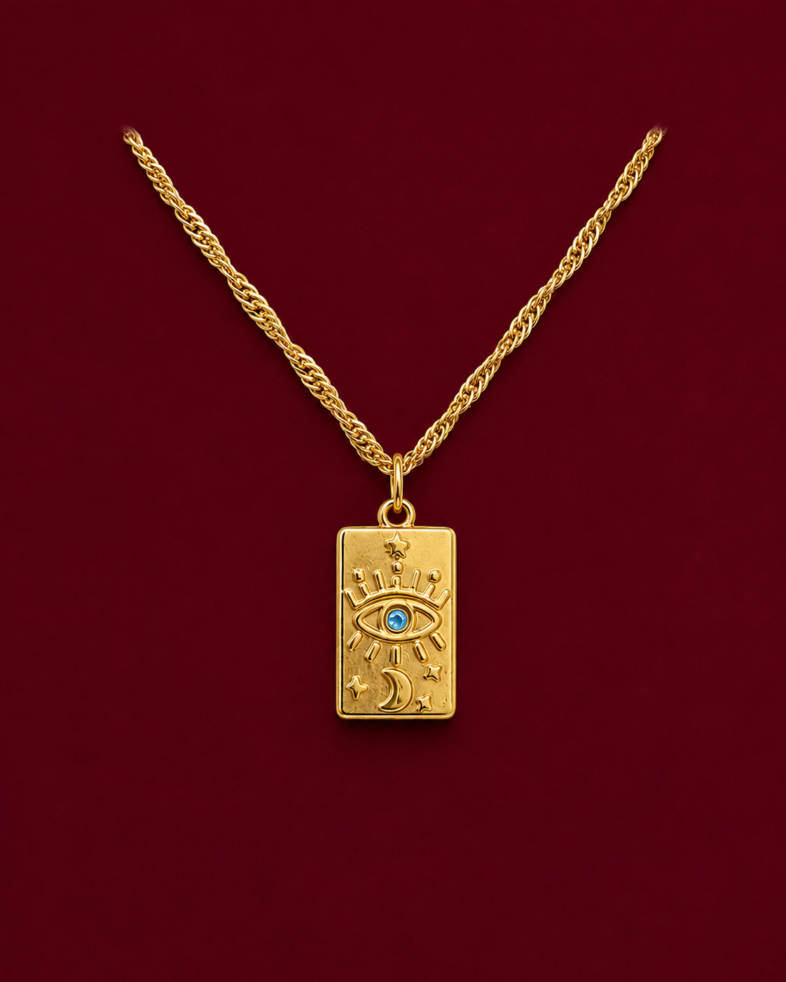 Tarot Eye Pendant Necklace