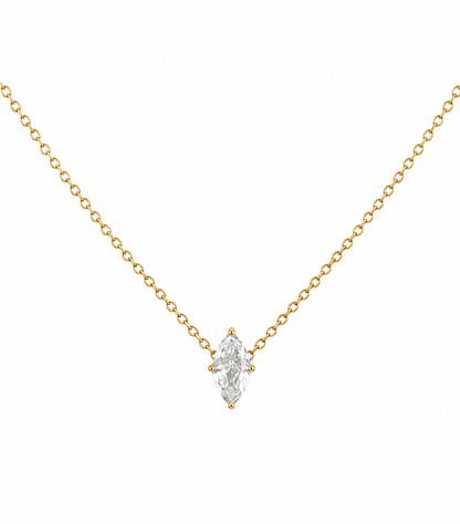 Marquise Crystal Pendant Necklace