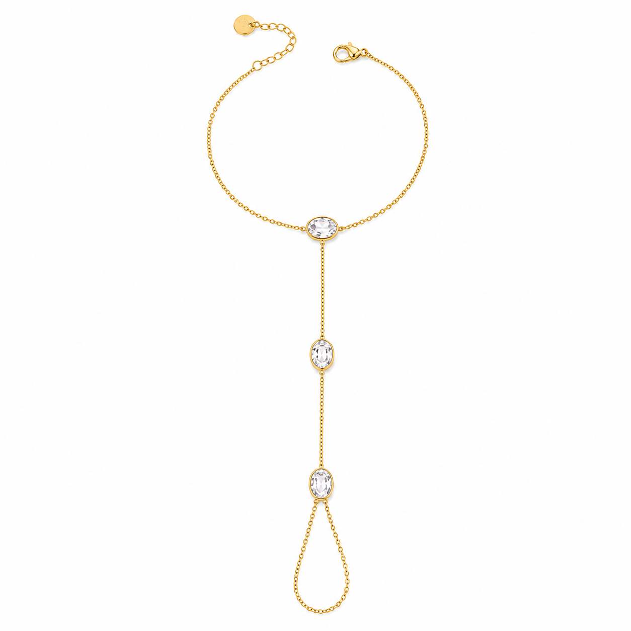 Stone Hand Chain Bracelet
