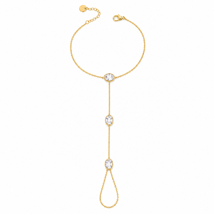 Stone Hand Chain Bracelet