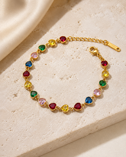 Heart Crystal Bracelet