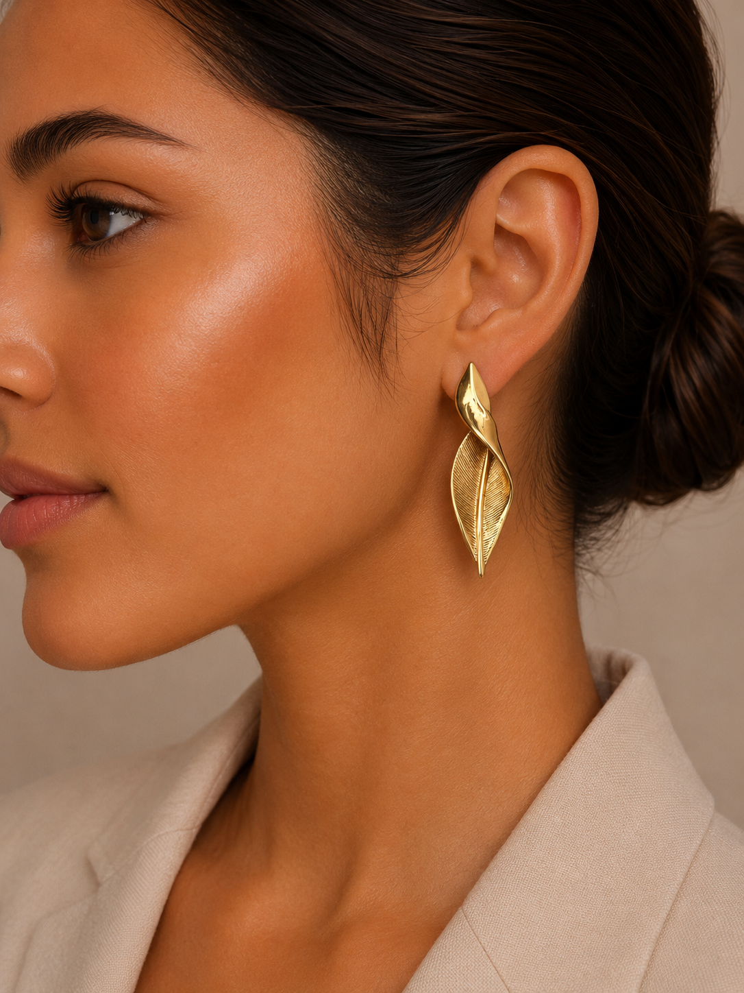 Twisted Leaf Earrings
