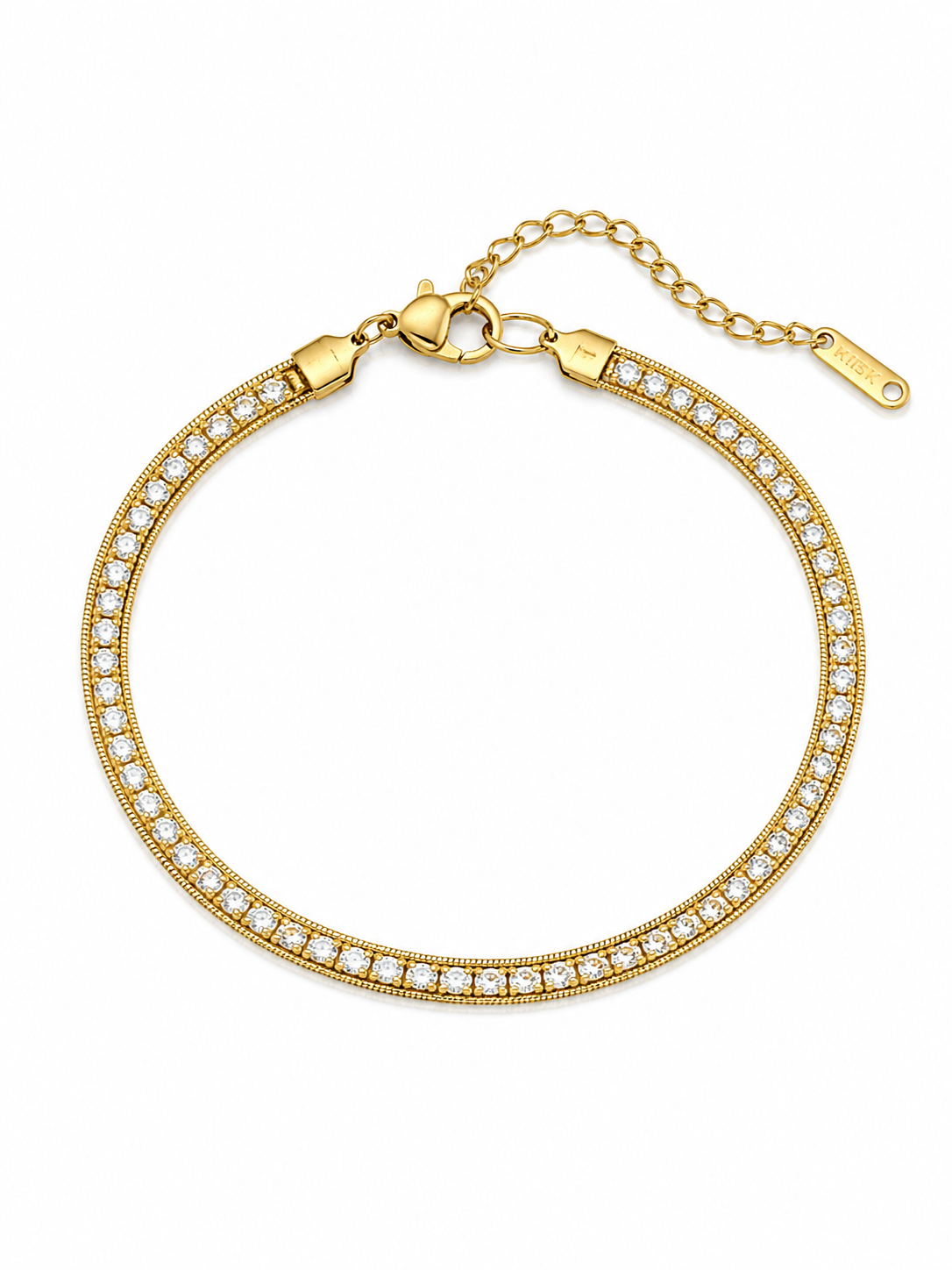 CZ Tennis Double Strand Bracelet
