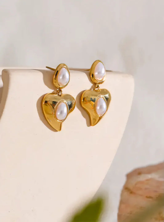 Heart Charm Earrings