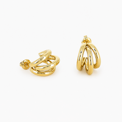 Twisted Loop Stud Earrings