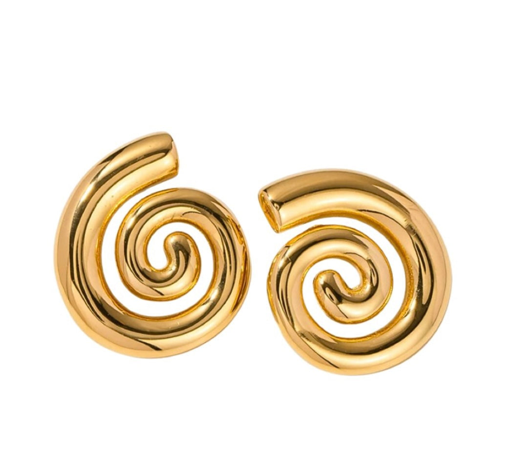 Soft Spiral Earrings