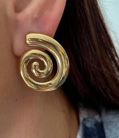 Soft Spiral Earrings