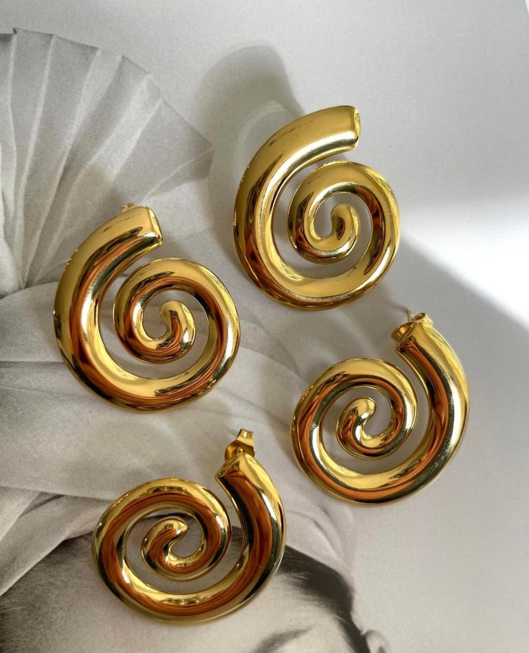 Soft Spiral Earrings