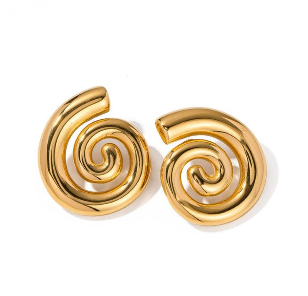 Soft Spiral Earrings