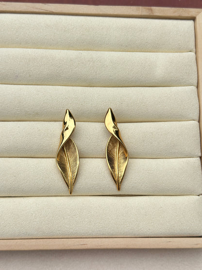 Twisted Leaf Earrings