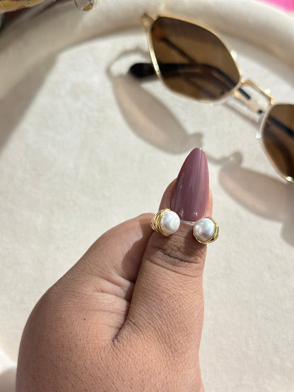Double Pearl Ring