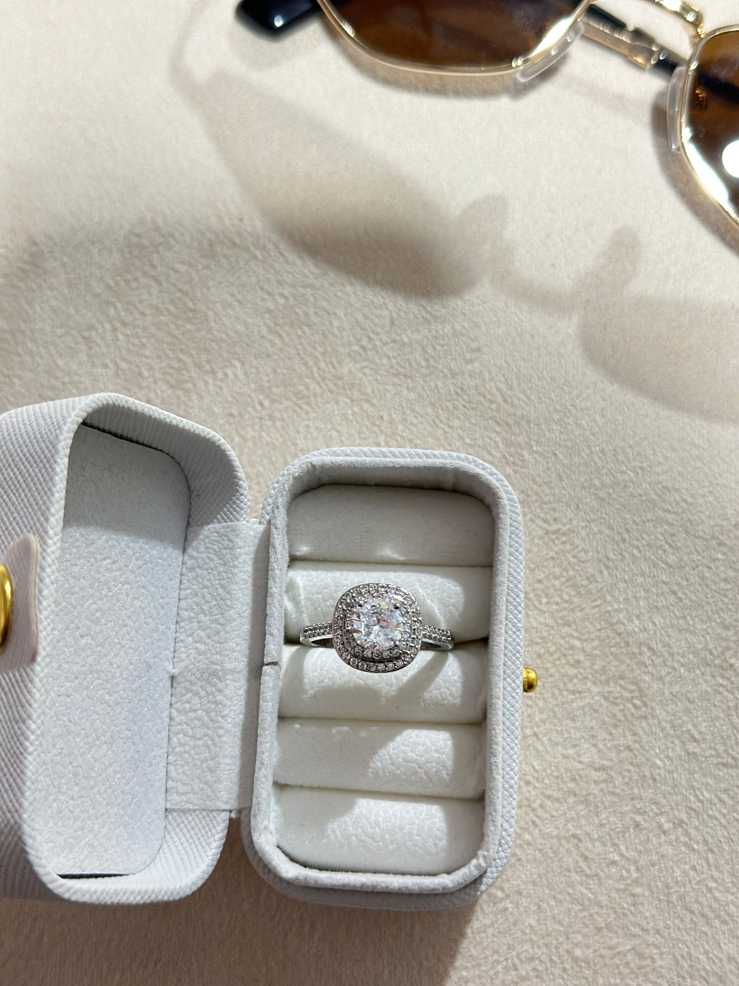 Round CZ  Band Ring