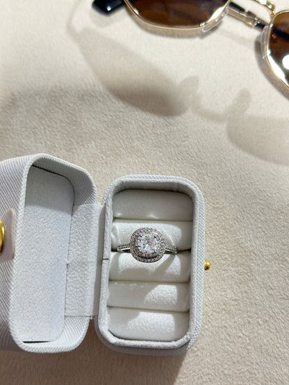 Round CZ  Band Ring