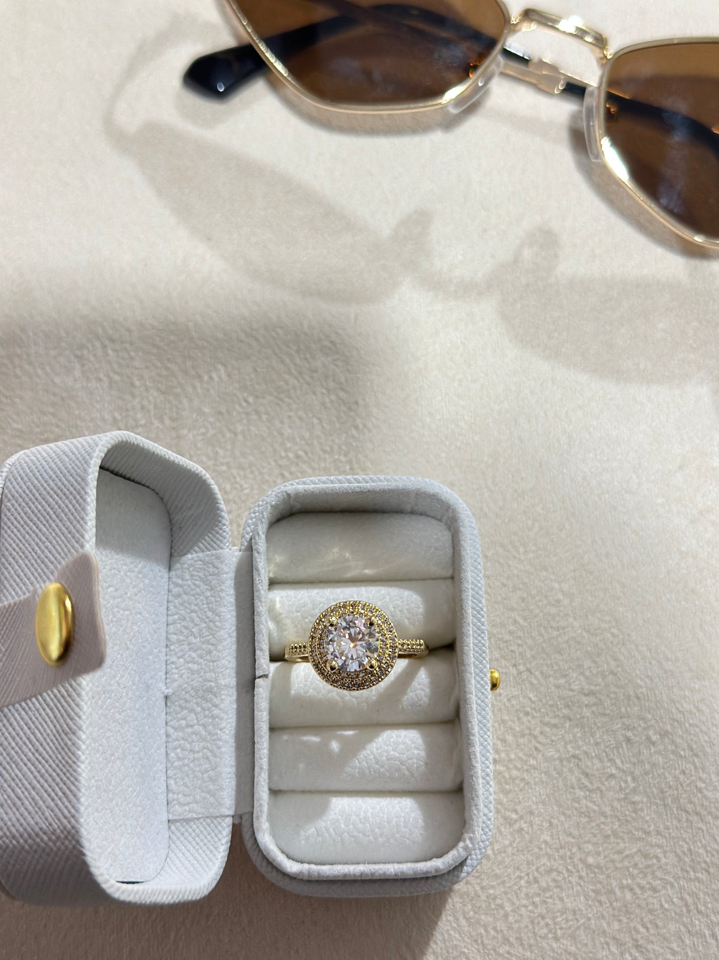 Round CZ  Band Ring