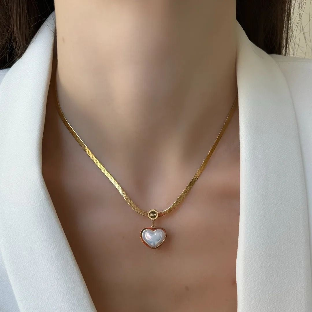 Pearl Heart Necklace