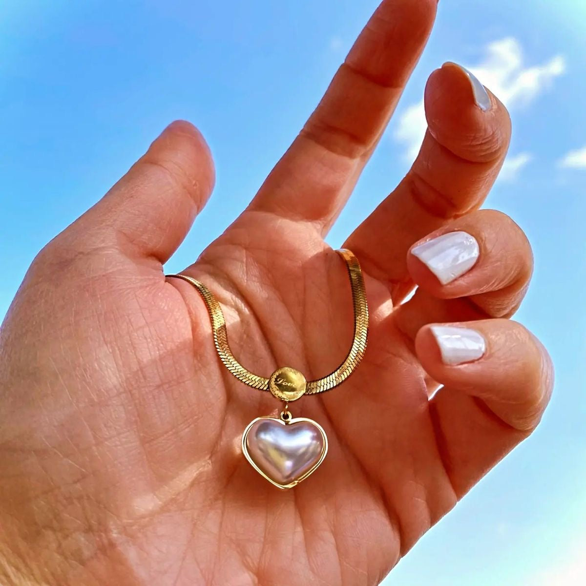 Pearl Heart Necklace