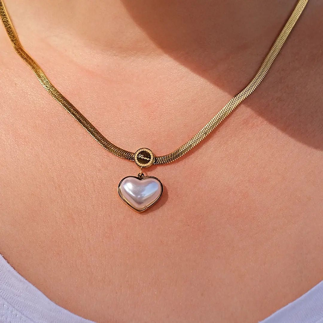 Pearl Heart Necklace