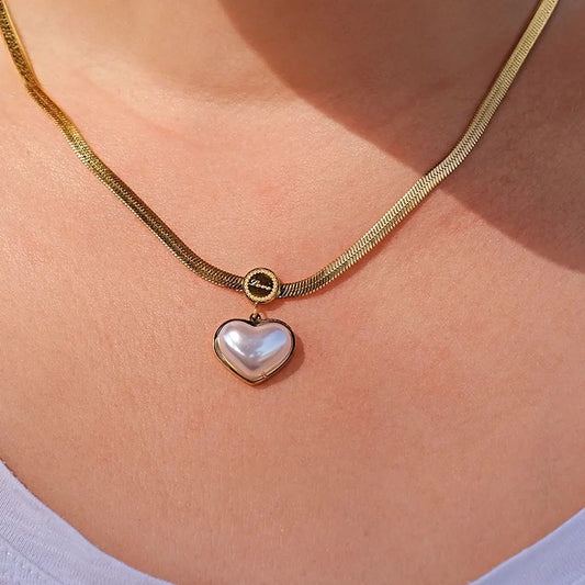 Pearl Heart Necklace