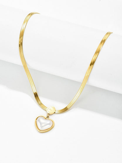 Pearl Heart Necklace