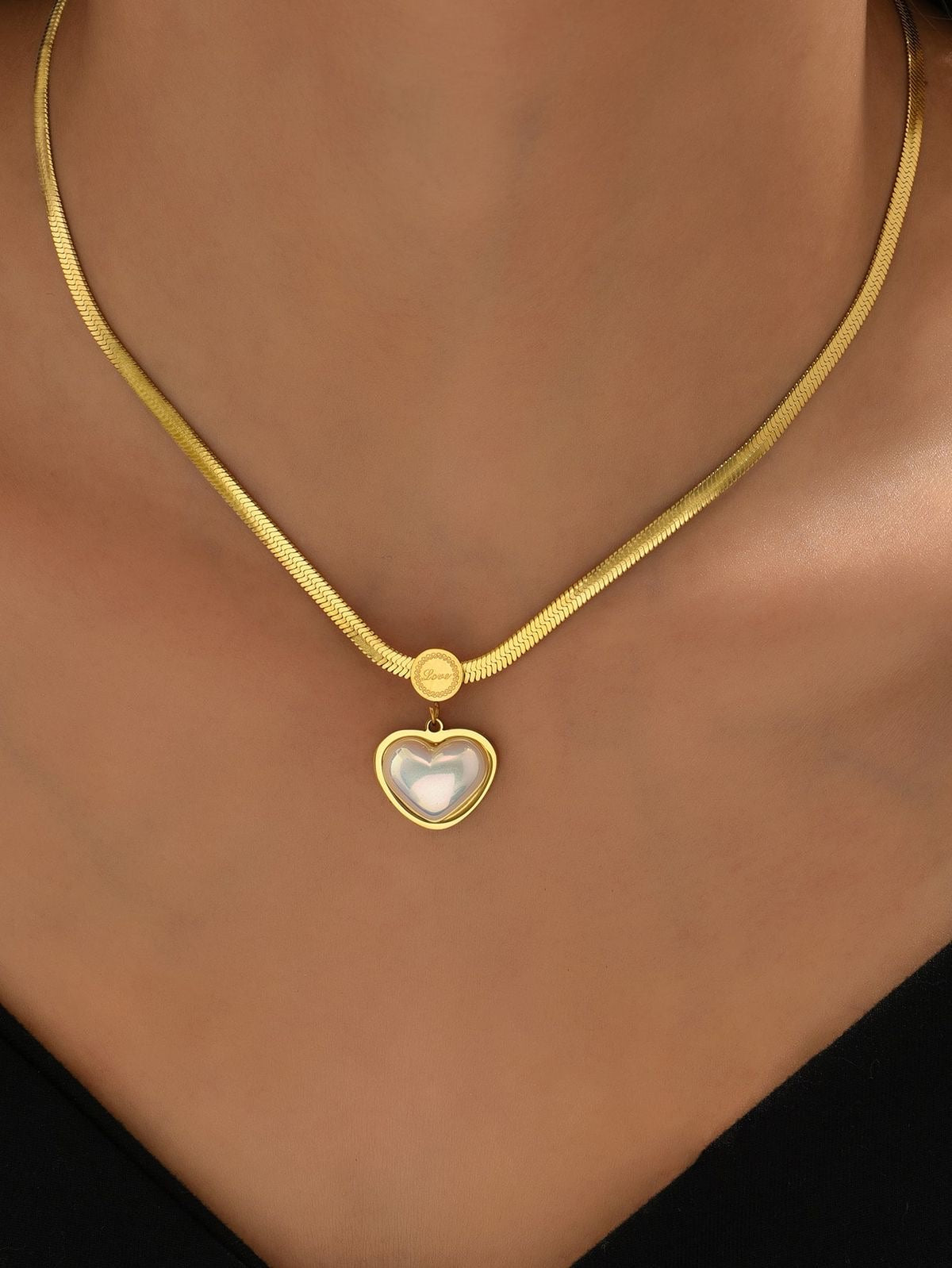Pearl Heart Necklace