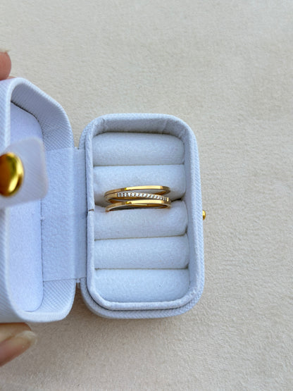 Triple Band CZ Ring