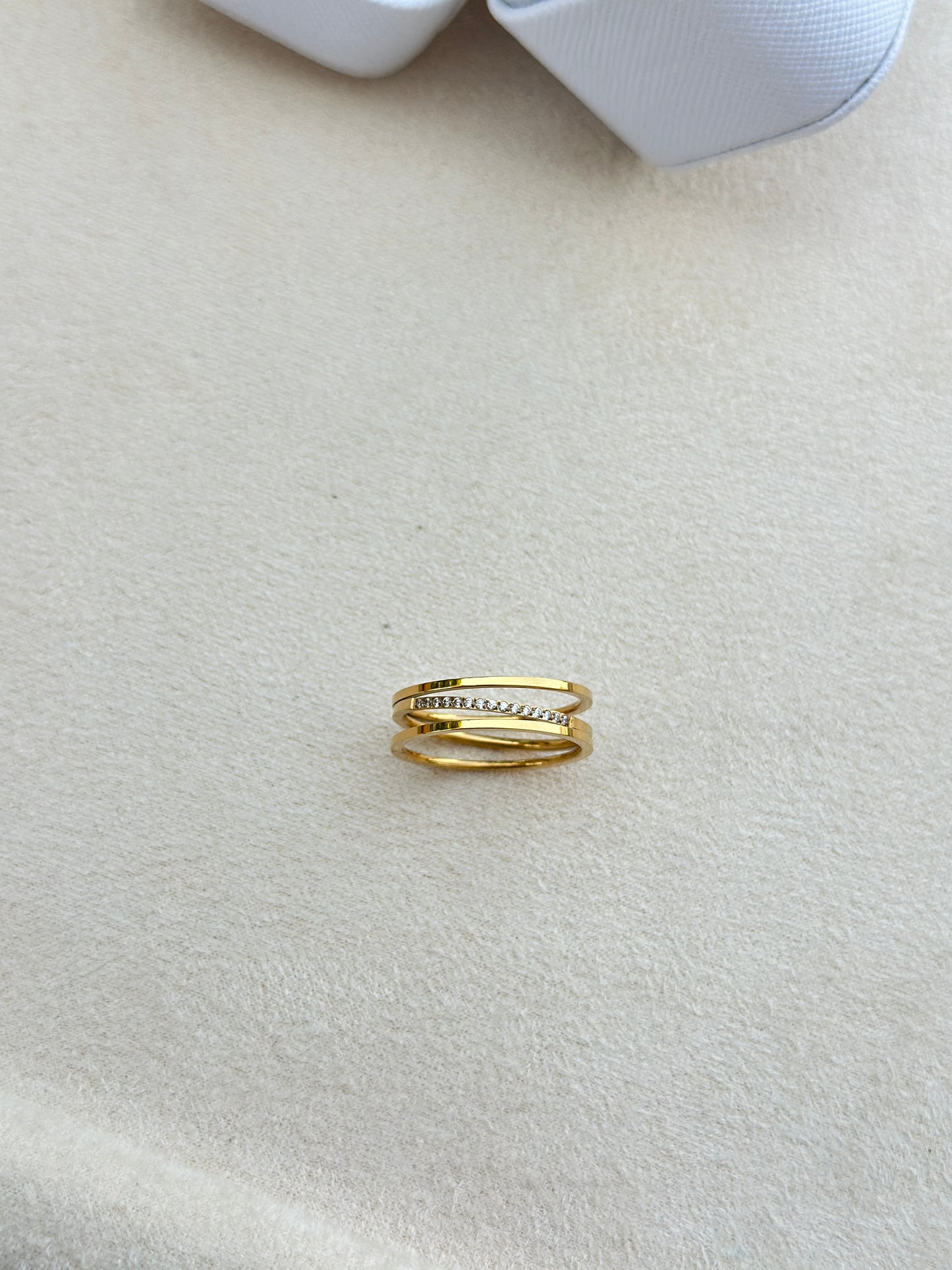 Triple Band CZ Ring