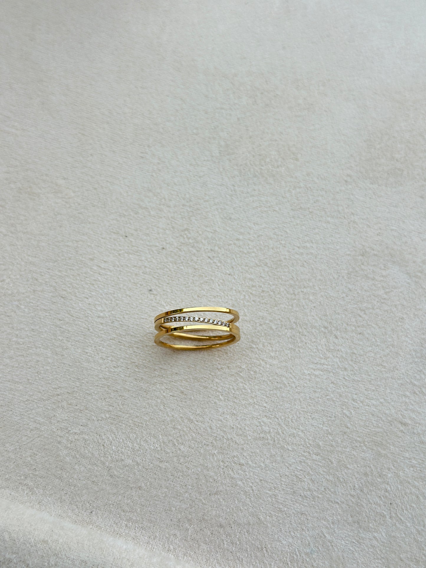 Triple Band CZ Ring